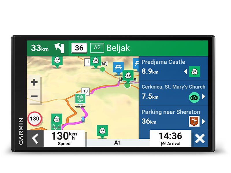 Навигация за кемпер Garmin CamperVan (010-02666-11), 6.95", 32GB, слот за microSD карта, Wi-Fi, Bluetooth - характеристика 2