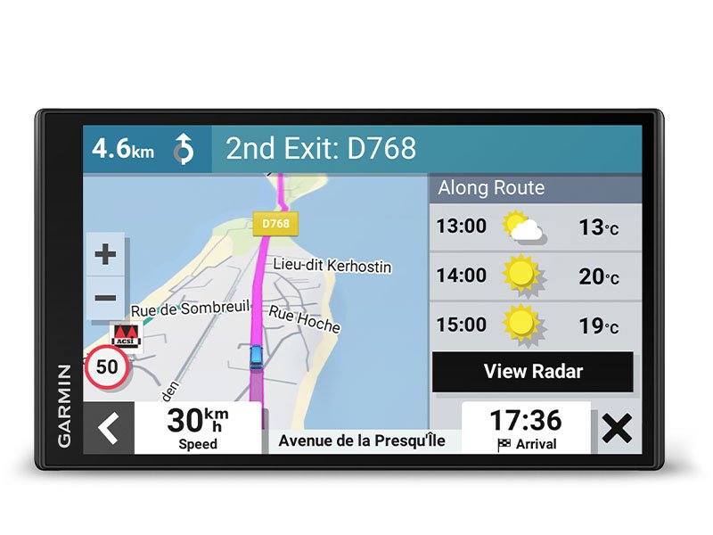 Навигация за кемпер Garmin CamperVan (010-02666-11), 6.95", 32GB, слот за microSD карта, Wi-Fi, Bluetooth - характеристика 13