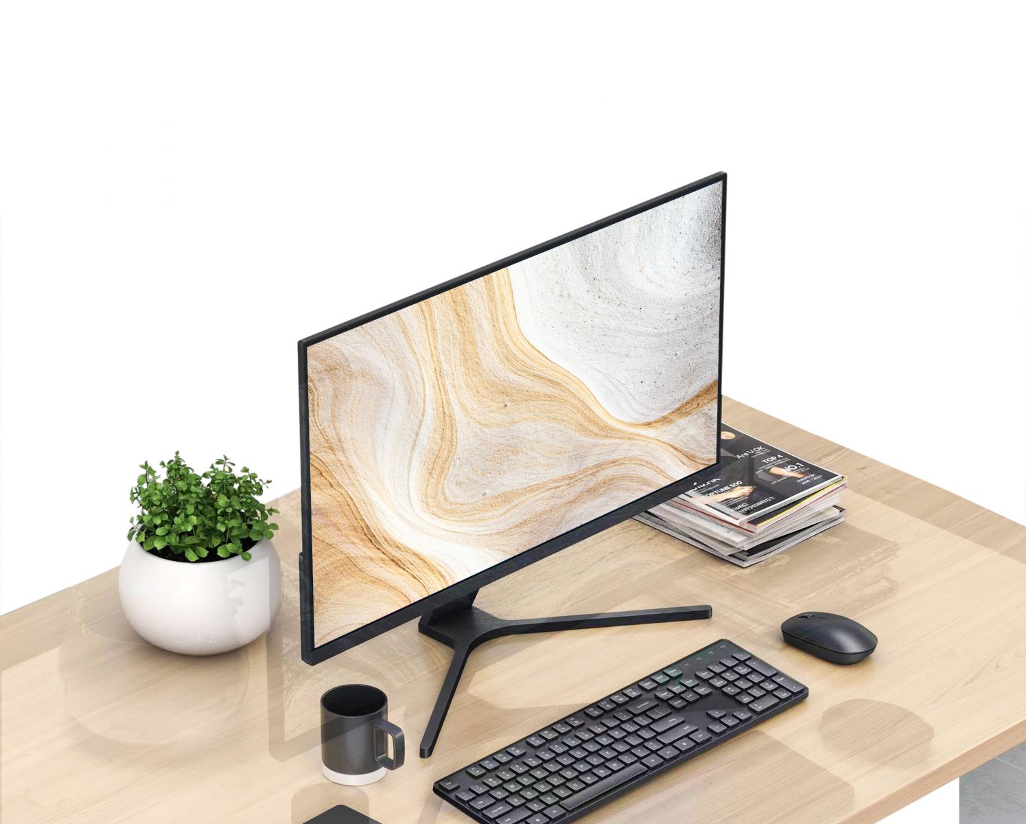 Монитор Xiaomi Mi Desktop Monitor (BHR4975EU), 27" (68.58 cm) IPS панел, 75Hz, Full HD, 6ms, 300 cd/m2, HDMI, VGA - характеристика 4