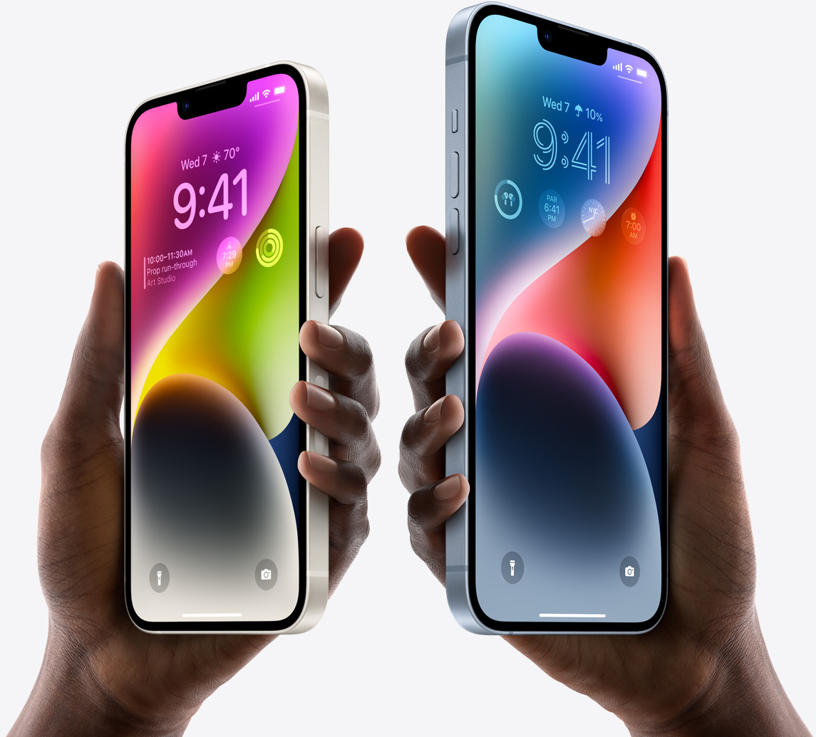 Смартфон Apple iPhone 14 (черен), поддържа 2 sim карти, 6.1" (15.49 cm) Super Retina XDR OLED дисплей, шестядрен Apple A15 Bionic 3.23 GHz, 6GB RAM, 128GB Flash памет, 12.0 + 12.0 & 12.0 MPix камера, iOS - характеристика 4