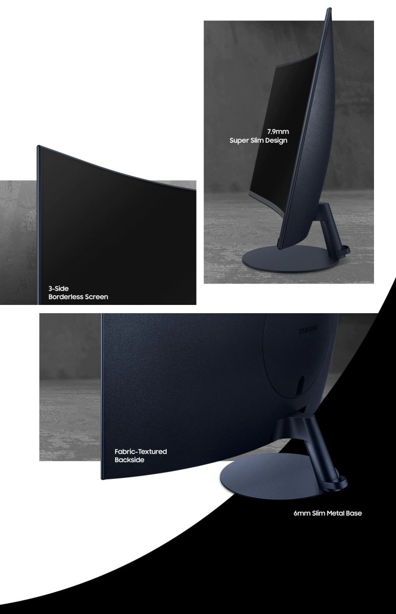 Монитор Samsung LC-27T550F (2020) (LC27T550FDRXEN), 27" (68.58 cm)VA панел, 75Hz, Full HD, 4ms, 250cd/m2, DisplayPort, HDMI, VGA - характеристика 4