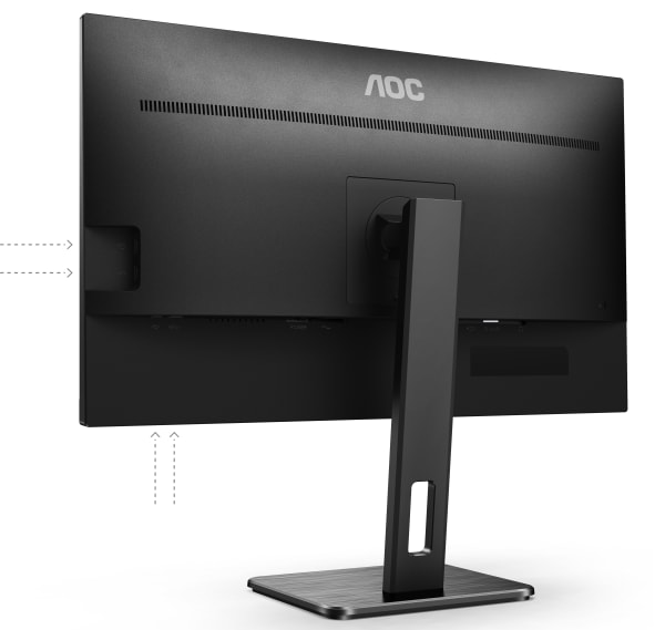 Монитор AOC 27P2Q, 27" (68.58 cm) IPS панел, 75Hz, Full HD, 4 ms, 50M:1, 250cm/m2, DisplayPort, HDMI, 3x USB 3.2 - характеристика 4