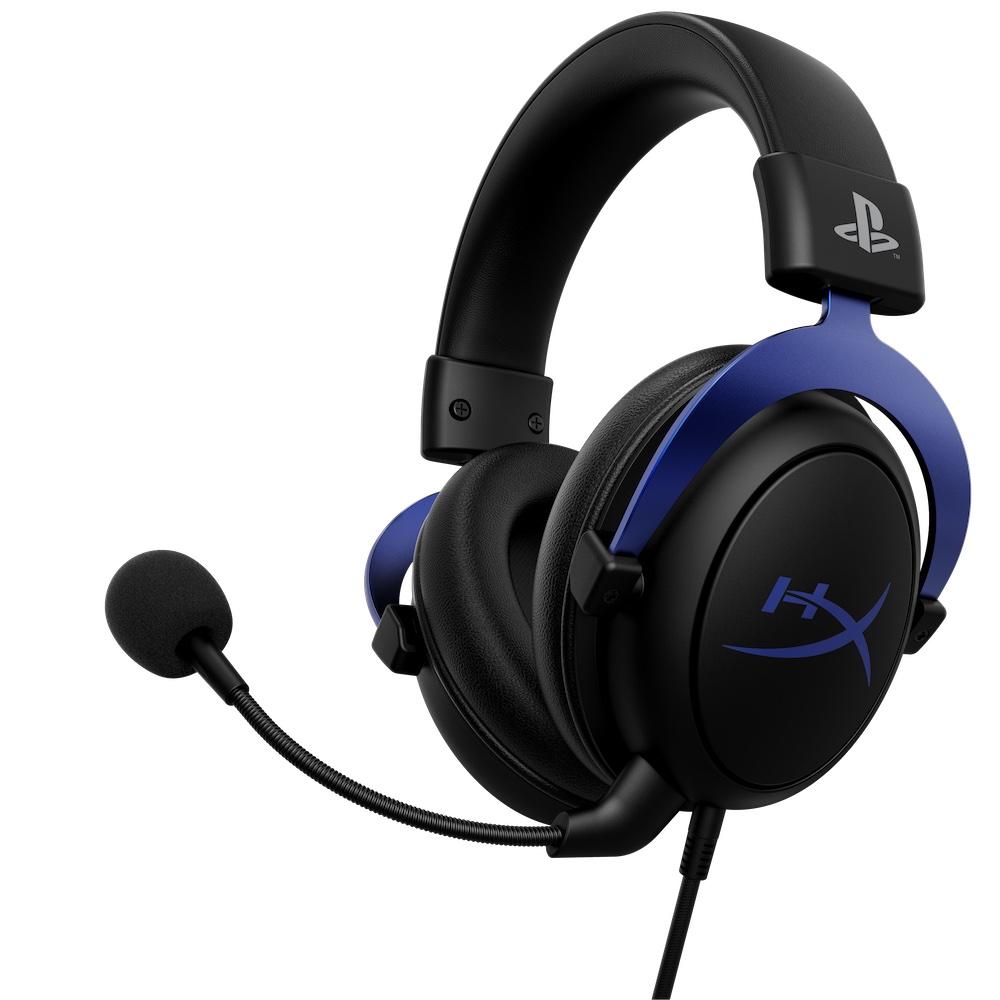 Слушалки HyperX Cloud Blue Playstation, микрофон, Convenient in-line audio controls, Detachable noise cancellation microphone, черно/сини - характеристика 1