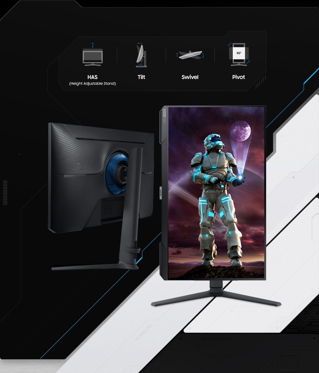 Монитор Samsung Odyssey G4 LS-25BG400 (2022), 25" (63.50 cm) IPS панел, 240Hz, Full HD, 1ms, 400 cd/m2, DisplayPort, HDMI, USB C - характеристика 5
