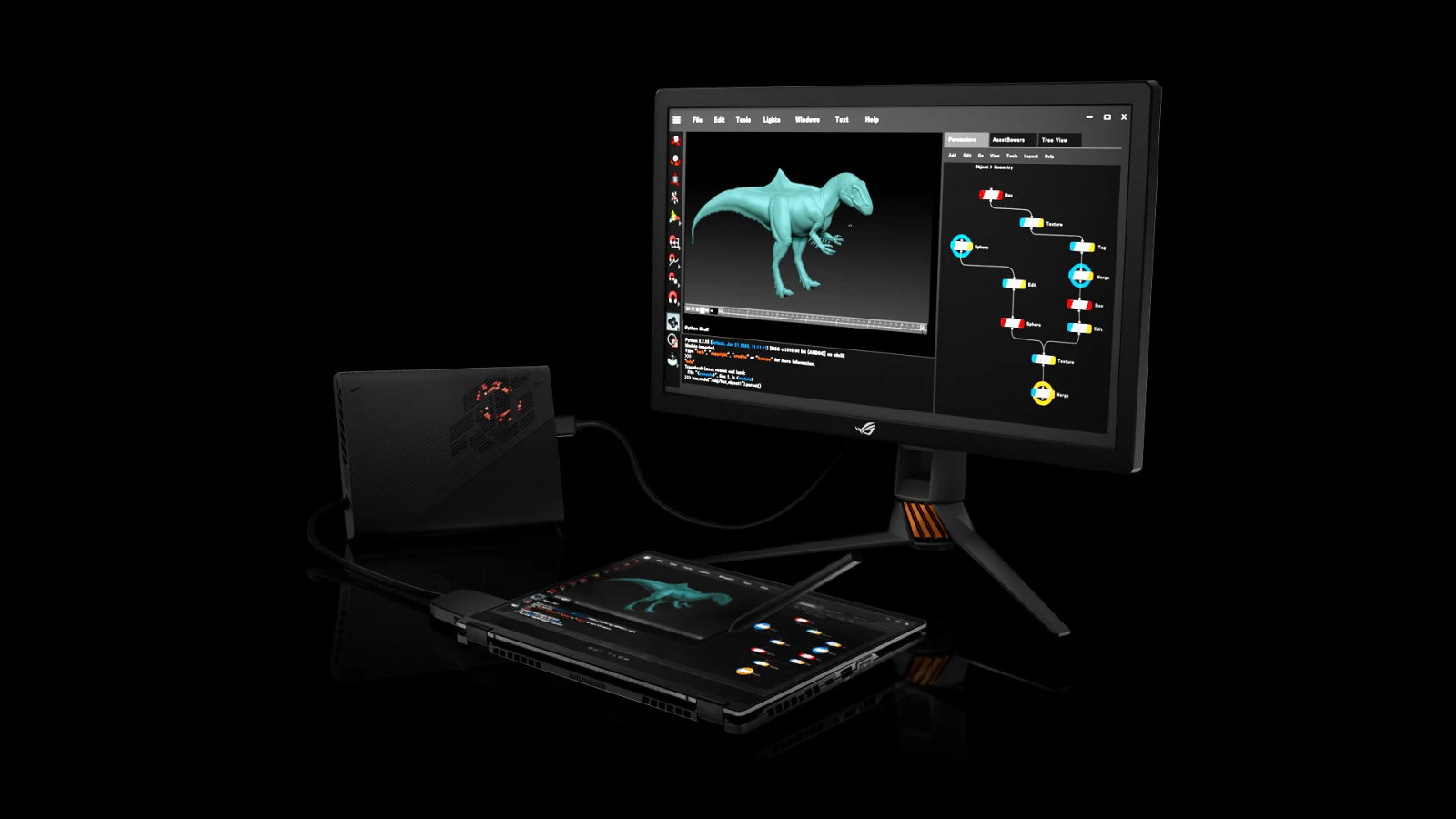 Лаптоп Asus ROG Flow X13 GV301RC-LJ106W (90NR0A41-M005H0), осемядрен AMD Ryzen 9 6900HS 3.3/4.9GHz, 13.4" (34.036 cm) Full HD+ 120Hz Glare Touchscreen Display & GF RTX 3050 4GB, (HDMI), 16GB DDR5, 1TB SSD, 2x USB 3.2 Gen 2 Type C, Windows 11 Home - характеристика 5