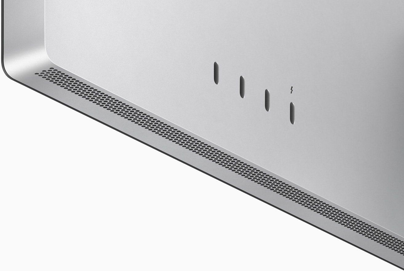 Монитор Apple Studio Display Standard Glass (MK0Q3Z/A), 27" (68.58 cm) IPS панел, 5K, 600cd/m2, Thunderbolt 3, USB C, Tilt- and Height-Adjustable Stand - характеристика 4