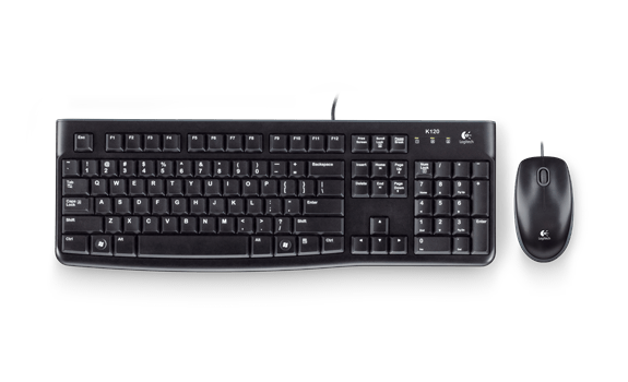 Комплект клавиатура и мишка Logitech Desktop MK120, черни, USB, кирилизирана по БДС - характеристика 2