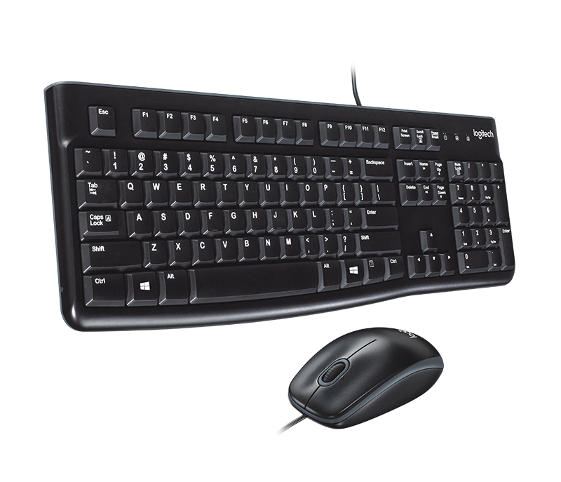 Комплект клавиатура и мишка Logitech Desktop MK120, черни, USB, кирилизирана по БДС - характеристика 1