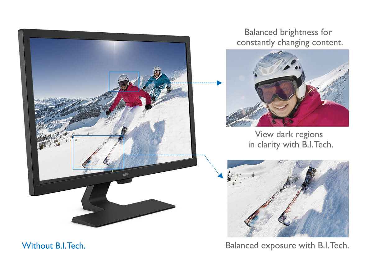 Монитор BenQ GL2780E (9H.LJ6LB.VFE), 27" (68.58 cm) TN панел, 75Hz, Full HD, 1ms, 12 000 000:1, 300cd/m2, DisplayPort, HDMI, DVI, VGA - характеристика 5