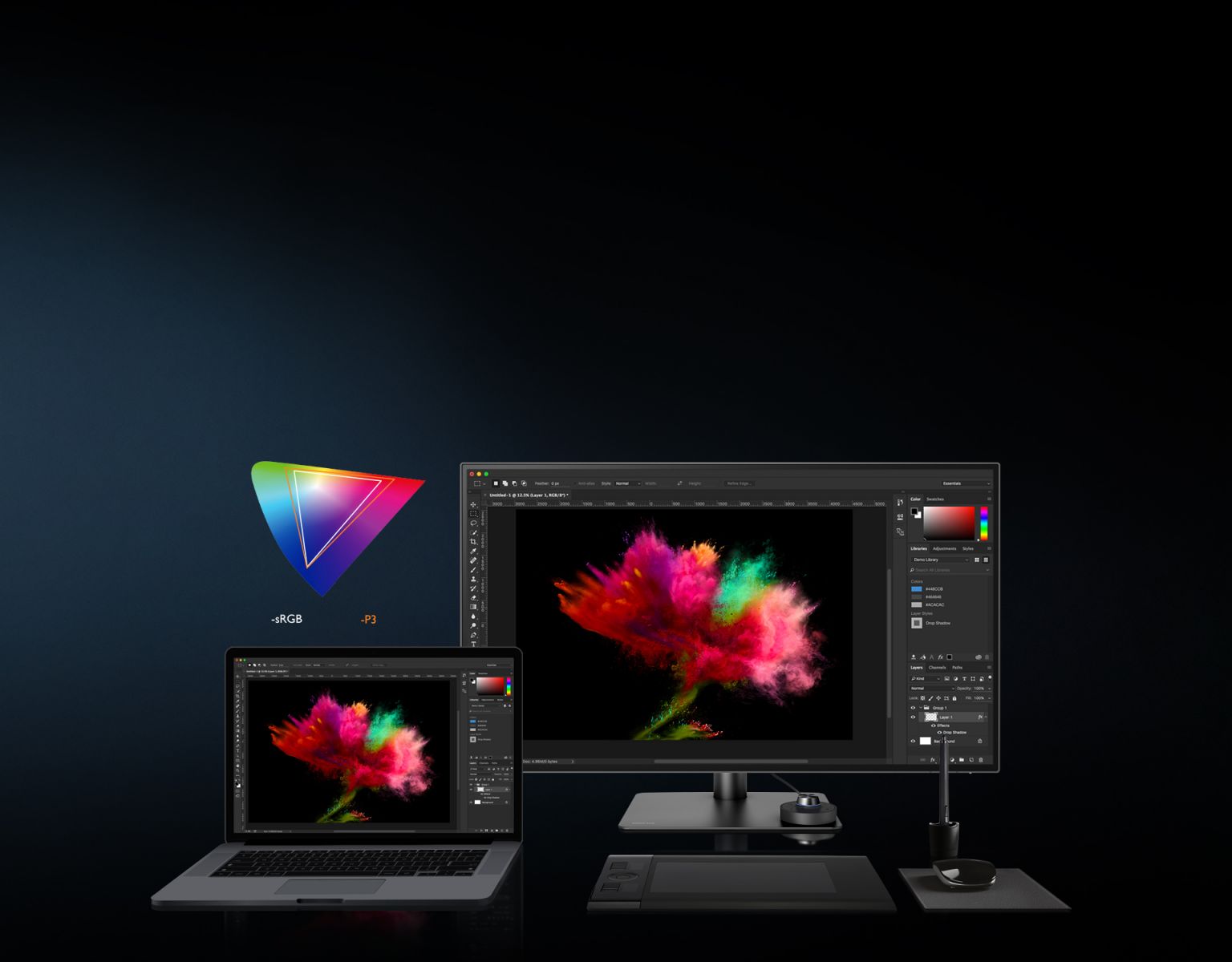 Монитор BenQ PD3220U (9H.LH7LA.TPE), 31.5" (80.01 cm) IPS панел, 4K/UHD, 5ms, 20 000 000:1, 300cd/m2, DisplayPort, HDMI, Thunderbolt 3 - характеристика 5