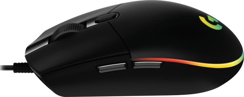 Мишка Logitech G203, оптична (8000 dpi), USB, гейминг, RGB подсветка, черна - характеристика 2