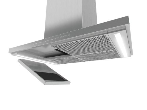 Абсорбатор Gorenje WHI649EXBG, колонен, B, въздухопоток 608 m³/h, 1 мотор, 3 степени на мощност, сив/черен, сензорно управление - характеристика 1