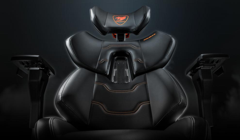 Геймърски стол Cougar Gaming Terminator, ергономичен дизайн, до 135 kg., газов амортисьор, черен - характеристика 6