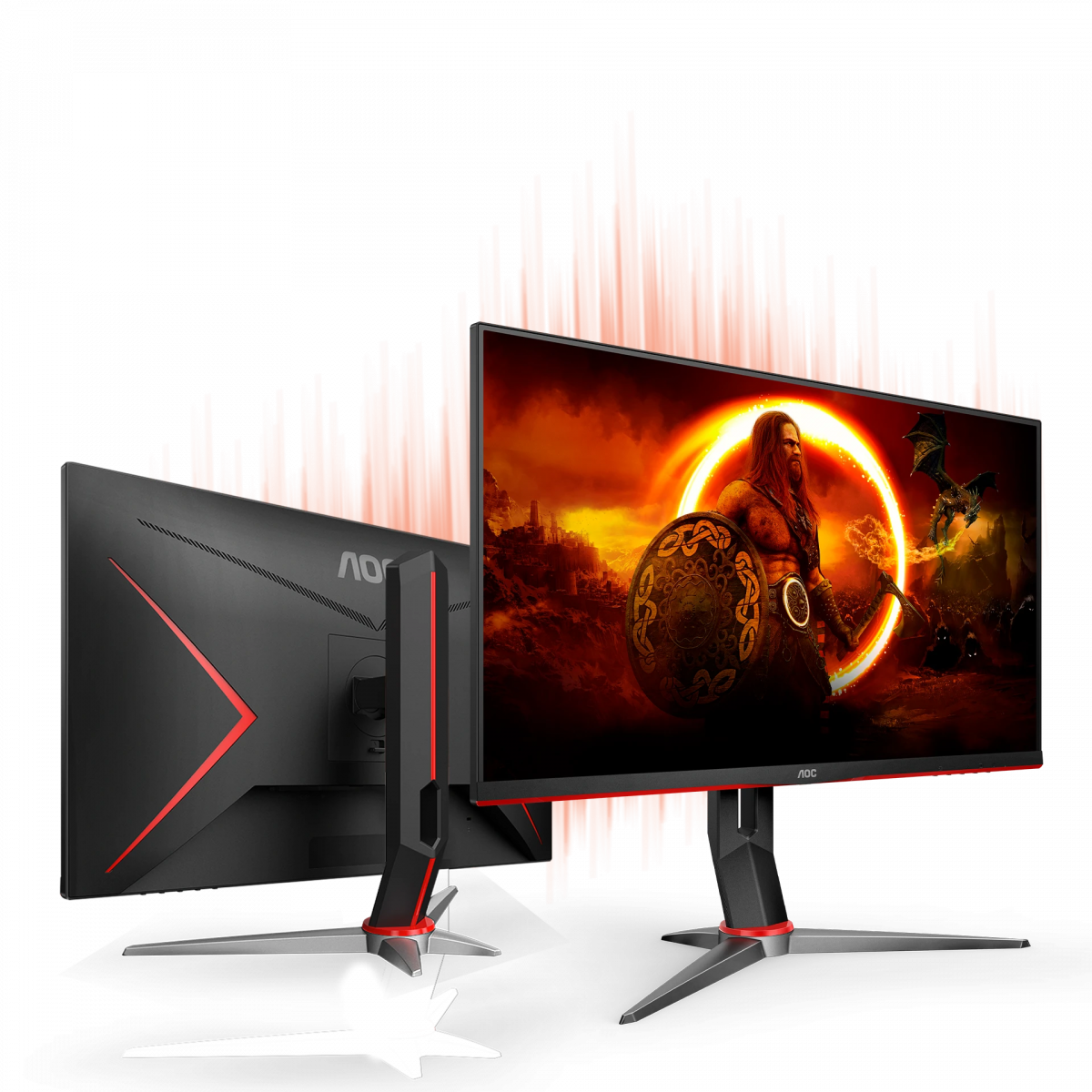 Монитор AOC Q27G2S/EU, 27" (68.58 cm) IPS панел, 165Hz, QHD, 1ms (MPRT), 80000000 :1, 350 cd/m2, DisplayPort, HDMI - характеристика 6
