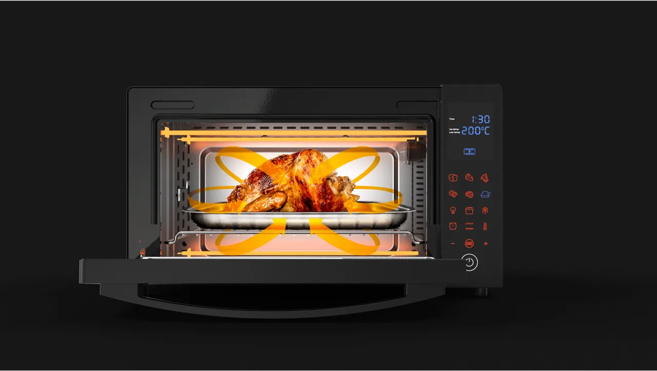 Мини фурна AENO AEO0001, 30 л. обем на фурната, таймер, 8 автоматични програми, режим на размразяване, 1600W, черна - характеристика 3