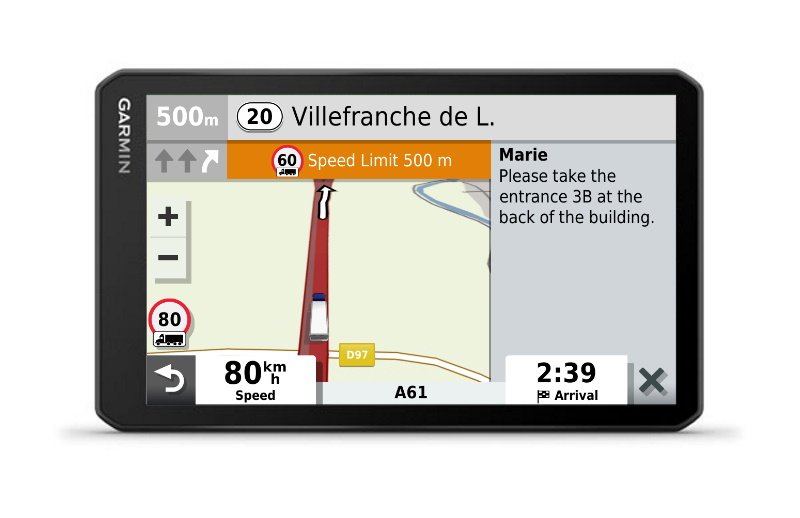 Навигация за автомобил Garmin dezl™ LGV700, 7"(17.78cm) IPS TFT дисплей, Wi-Fi, Bluetooth, microSD слот, вграден трафик приемник, карта на Европа, доживотно обновяване - характеристика 15
