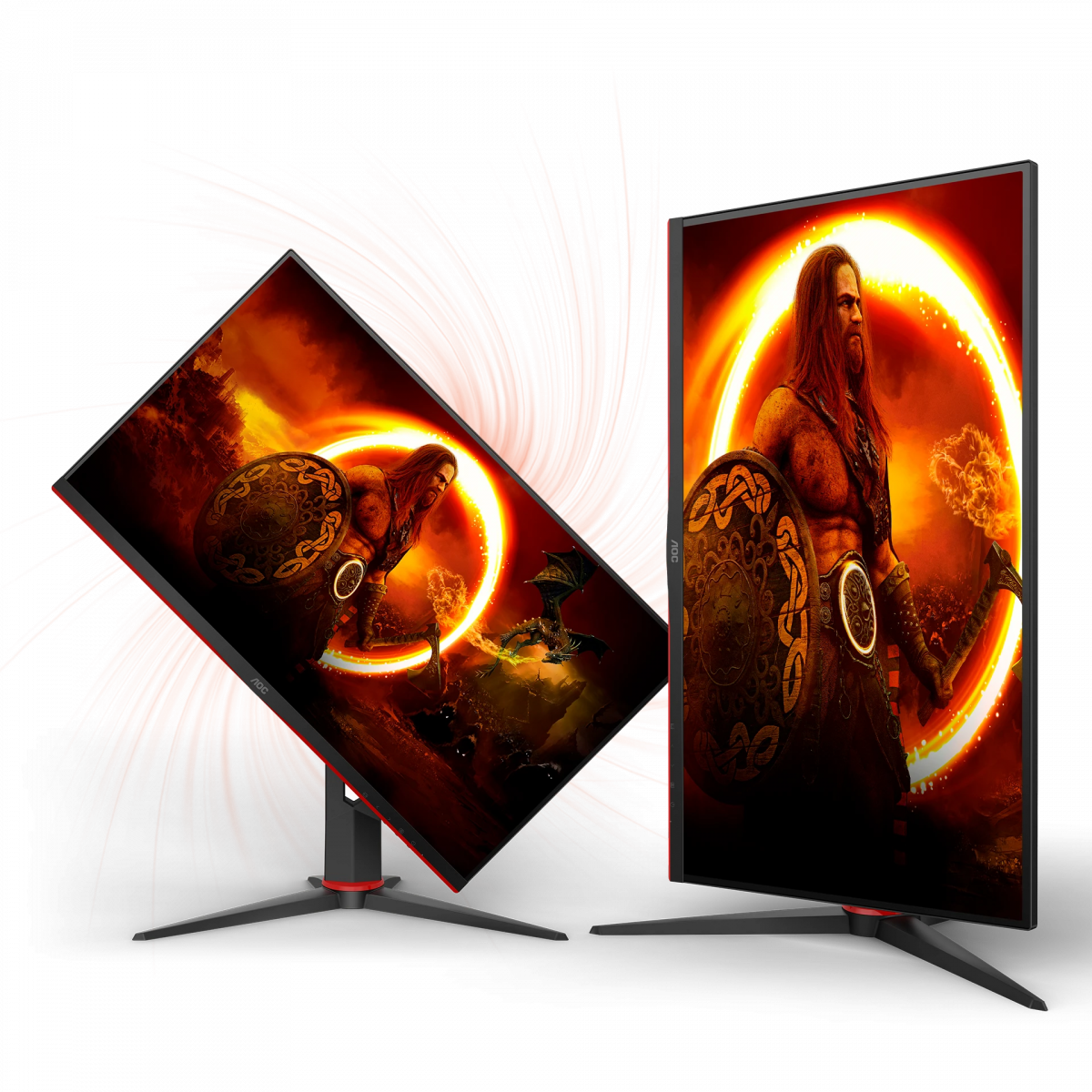 Монитор AOC Q27G2S/EU, 27" (68.58 cm) IPS панел, 165Hz, QHD, 1ms (MPRT), 80000000 :1, 350 cd/m2, DisplayPort, HDMI - характеристика 7