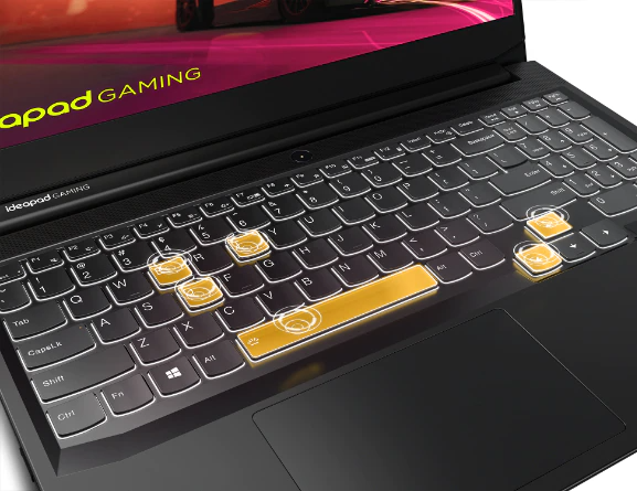 Лаптоп Lenovo IdeaPad Gaming 3 15ACH6 (82K2024FBM), шестядрен AMD Ryzen 5 5600H 3.3/4.2GHz, 15.6" (39.62 cm) Full HD IPS Anti-Glare Display & GF GTX 1650 4GB, (HDMI), 8GB DDR4, 512GB SSD, 1x USB 3.1 Type C, Free DOS. 2.25 kg - характеристика 7