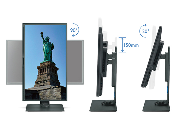 Монитор BenQ PD3200U (9H.LF9LA.TPE), 32" (81.28 cm) IPS панел, 4K/UHD, 4ms, 20 000 000:1, 350cd/m2, miniDisplayPort, DisplayPort, HDMI, USB 3.0 Hub, Card Reader - характеристика 7