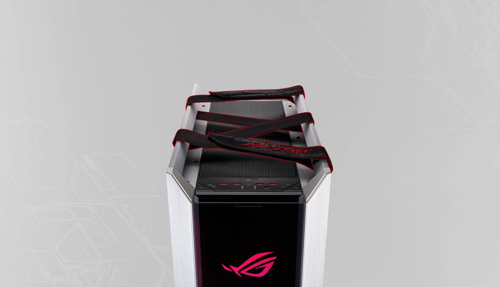 Кутия Asus ROG Strix Helios White Edition, ATX/micro ATX/Mini ITX/EATX, USB 3.1 Type C Gen 2, AURA SYNC RGB, бяла, без захранване - характеристика 5