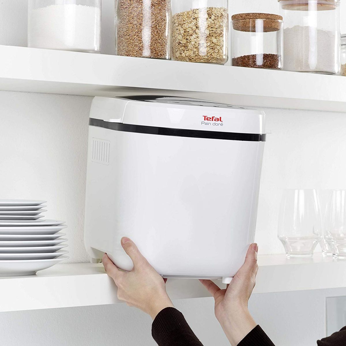 Хлебопекарна Tefal PF2101, 720W, 12 програми, вместимост до 1000g, бяла - характеристика 4