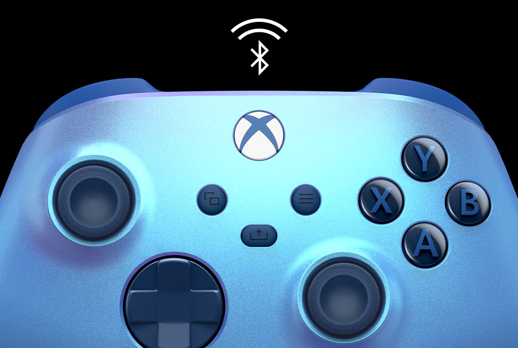 Геймпад Microsoft Xbox Wireless Controller - Aqua Shift Special Edition (QAU-00027) (разопакован продукт), син - характеристика 3