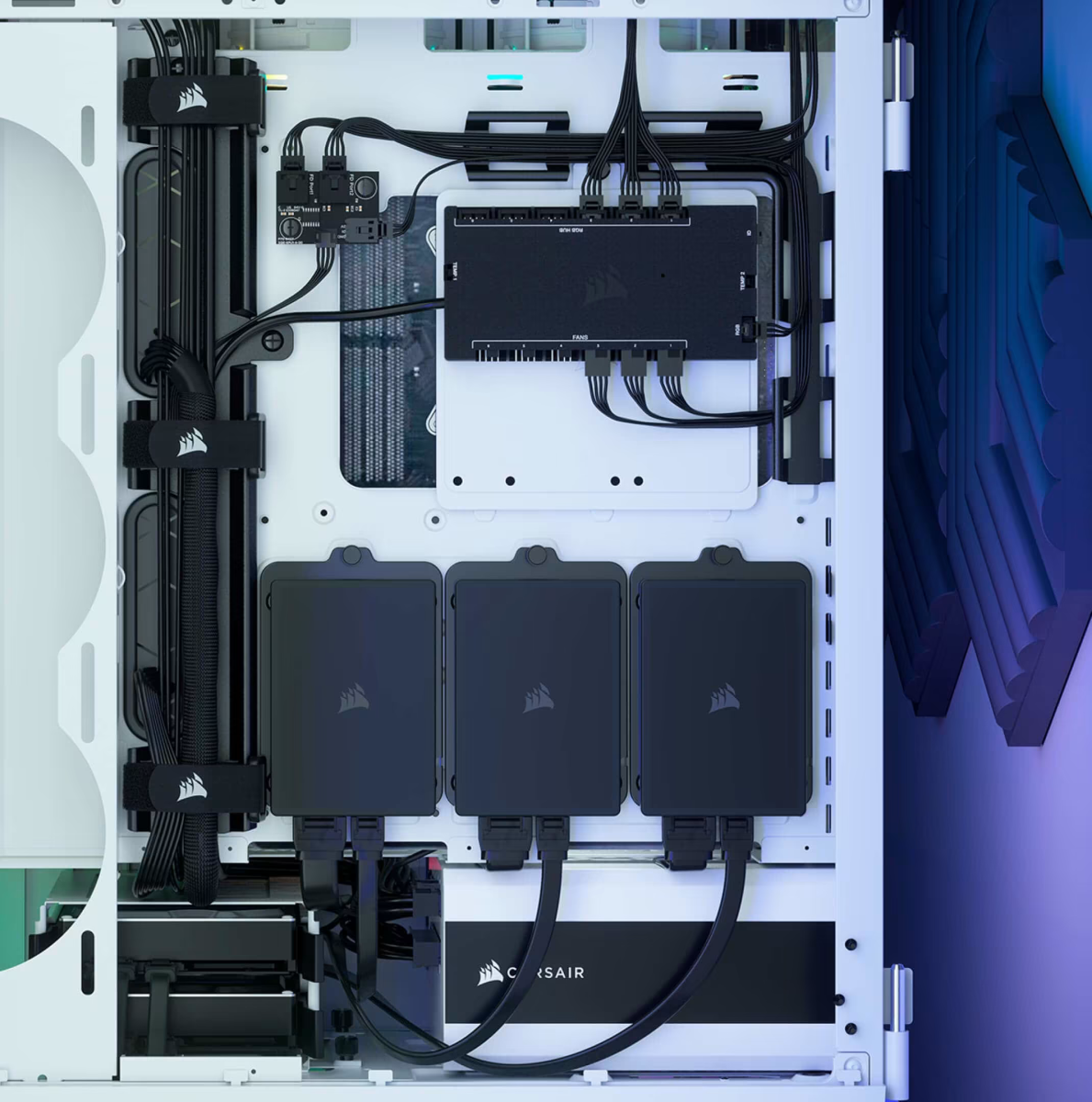 Кутия Corsair iCUE 5000T RGB, ATX/mATX/Mini ITX, 4x USB 3.0 Type-A, 1 USB 3.1 Type-A, с прозорец, бяла, без захранване - характеристика 5