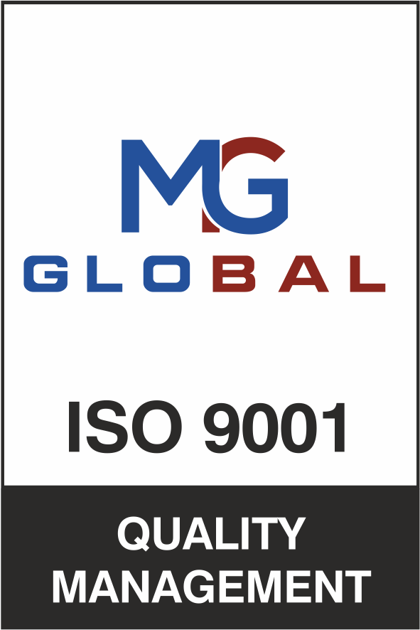 ISO 9001 Сертификационно лого със знака на UKAS Col