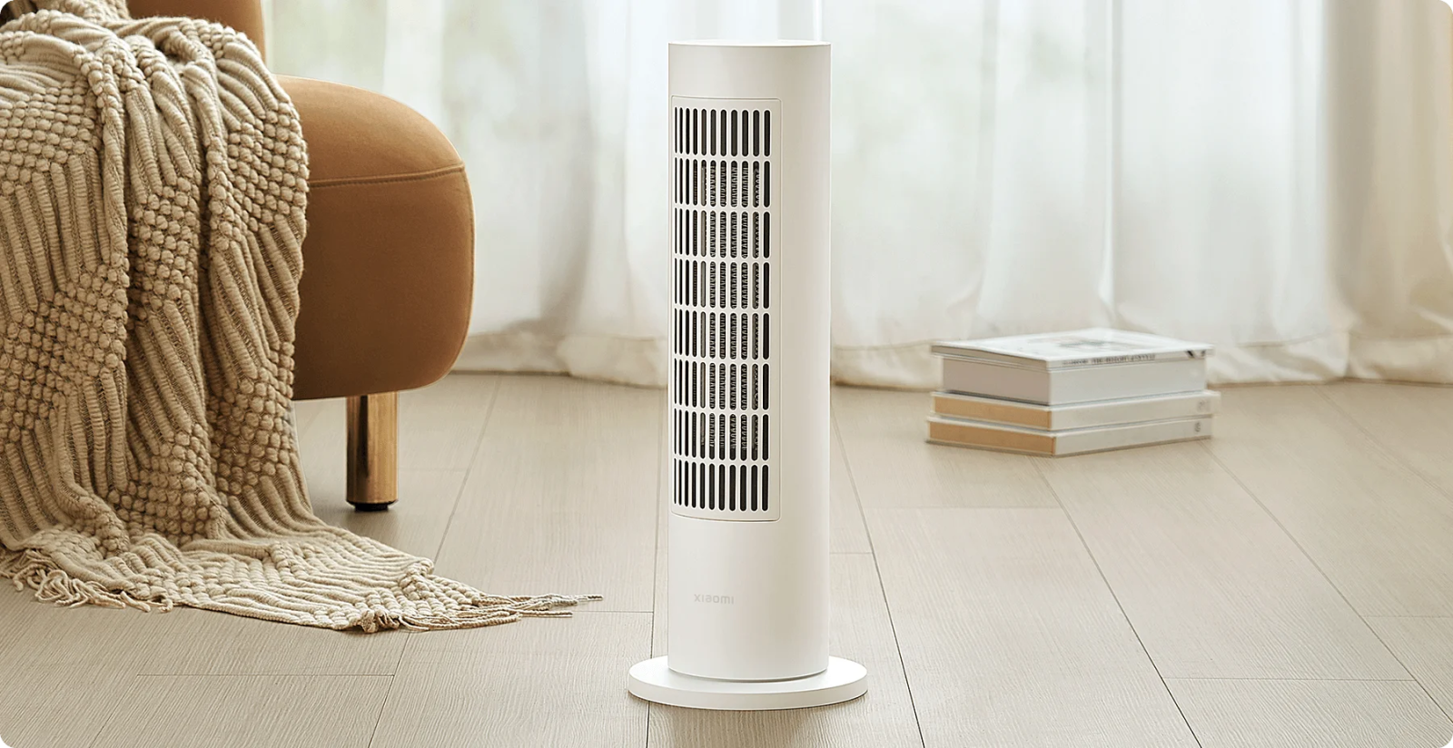 Вентилаторна печка Xiaomi Smart Tower Heater Lite, за под, термостат, Wi-Fi, 2000W, бяла - характеристика 7