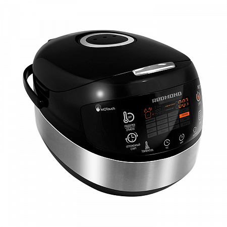 Мултифункционален уред за готвене Redmond RMC-M95-E, 1000 W, капацитет 5л, 17 броя автоматични програми, цветен LED дисплей, незалепващо покритие, аксесоари, черен - характеристика 1
