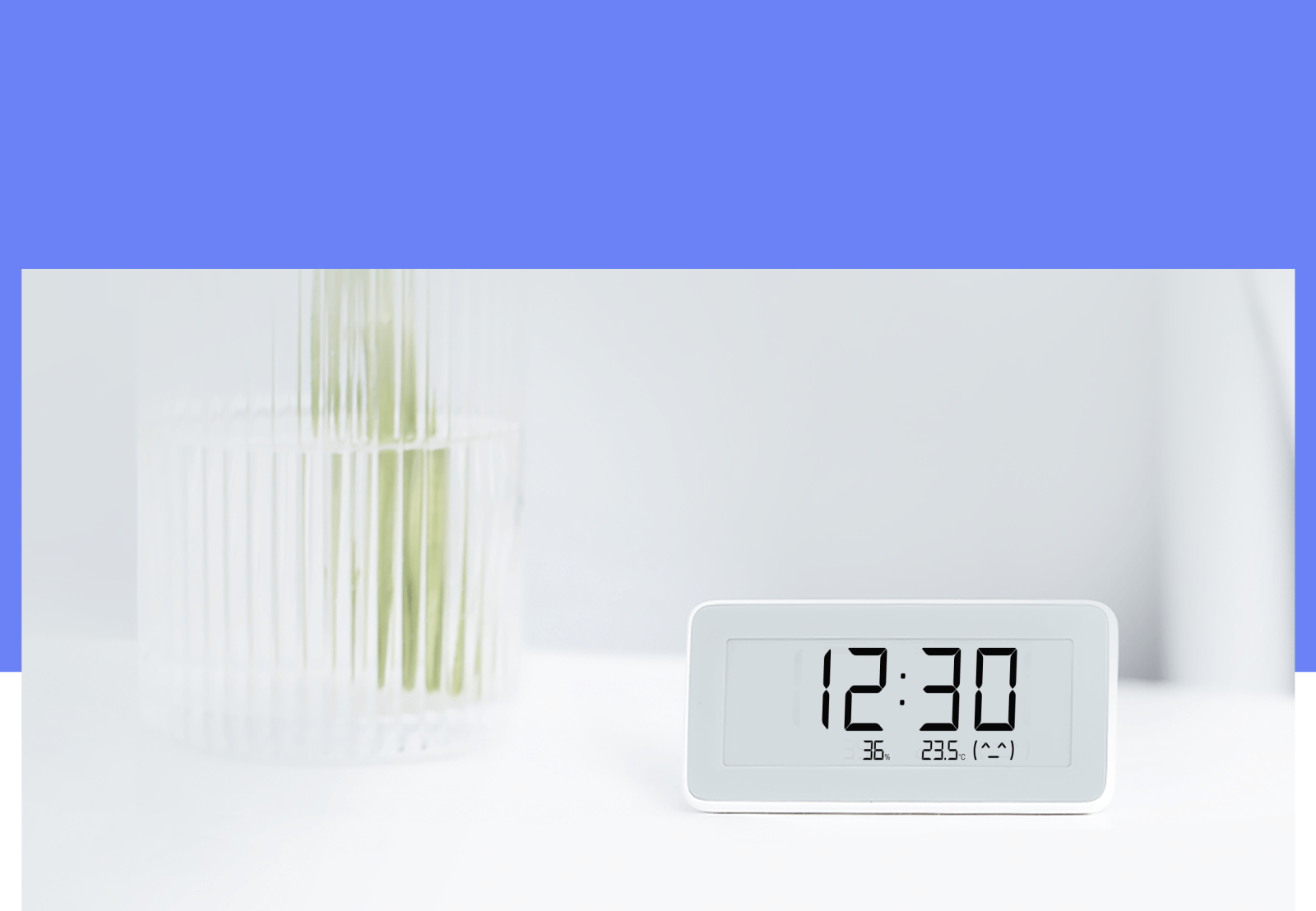 Часовник Xiaomi Temperature and Humidity Monitor Pro, Clock, сензор за температура и влажност, бял - характеристика 1