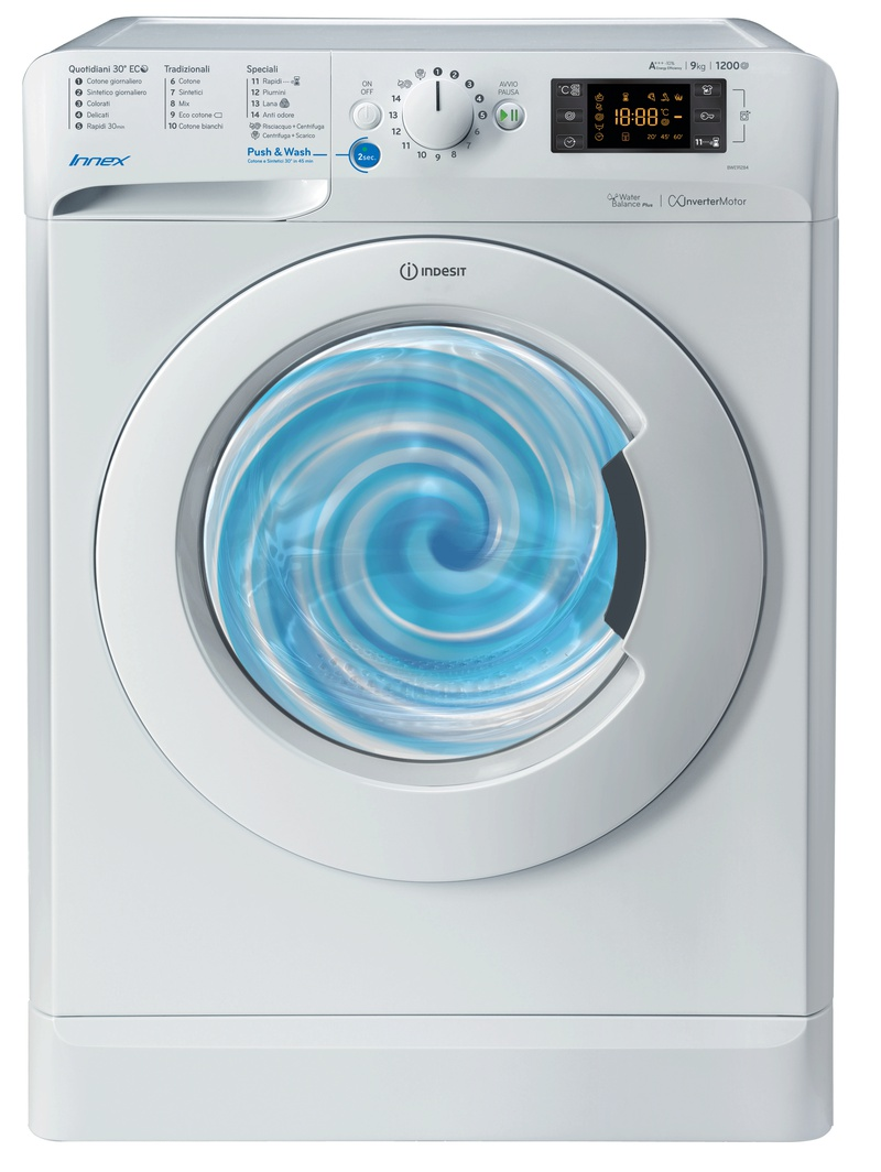 Перална машина Indesit EWC 81483 W EU, клас D, 8 кг. капацитет, 1400 оборота в минута, 16 програми, свободностояща, 60 cm, бяла - характеристика 4