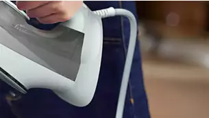 Парна ютия Philips 5000 Series DST5010/10, парен удар 160 г/мин, 40 г/мин непрекъсната пара, 320мл резервоар, незалепваща гладеща повърхност, 2400W, бяла - характеристика 8