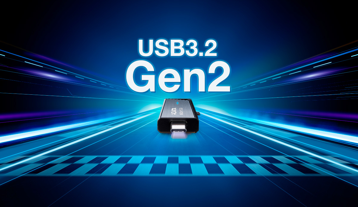 Памет 128GB USB Flash Drive, A-Data UE800, USB 3.2 Gen 2 Type-C, черна, скорост на четене до 1000MB/s, скорост на запис до 550MB/s - характеристика 2