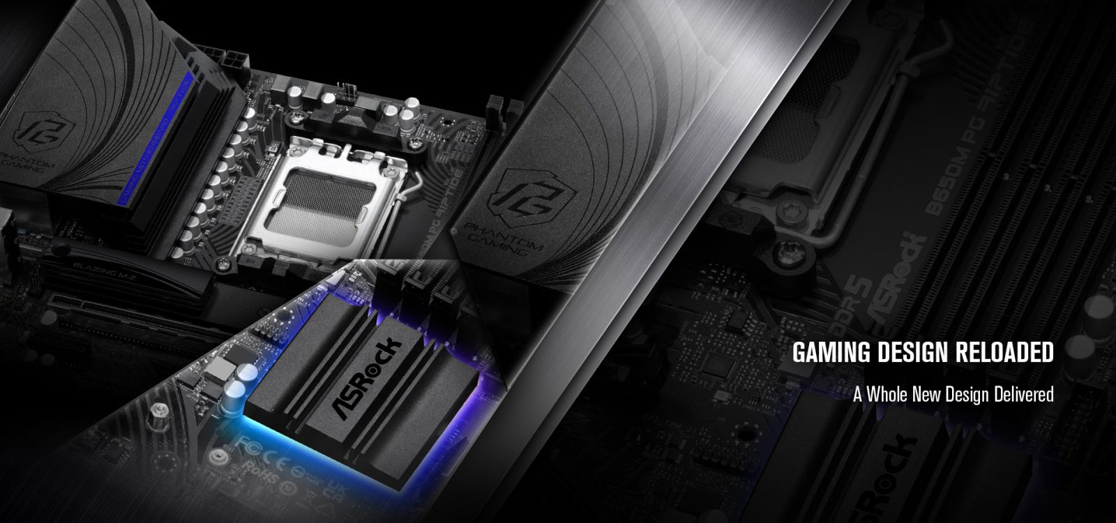 Дънна платка ASrock B650M PG RIPTIDE, B650, AM5, DDR5, PCIe 4.0 (HDMI/DP), 2x M.2, 4x SATA 6Gb/s, 1x USB 3.2 Gen2 Type-C, 1x USB 3.2 Gen2 Type-A, 2x USB 3.2 Gen1, Micro ATX - характеристика 3