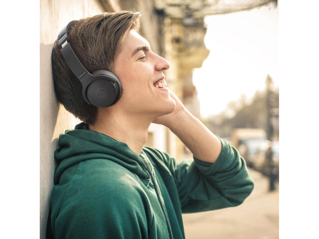 Слушалки Audio-Technica ATH-S220BT, безжични/жични, Bluetooth, микрофон, до 60 часа време на работа, черни - характеристика 2
