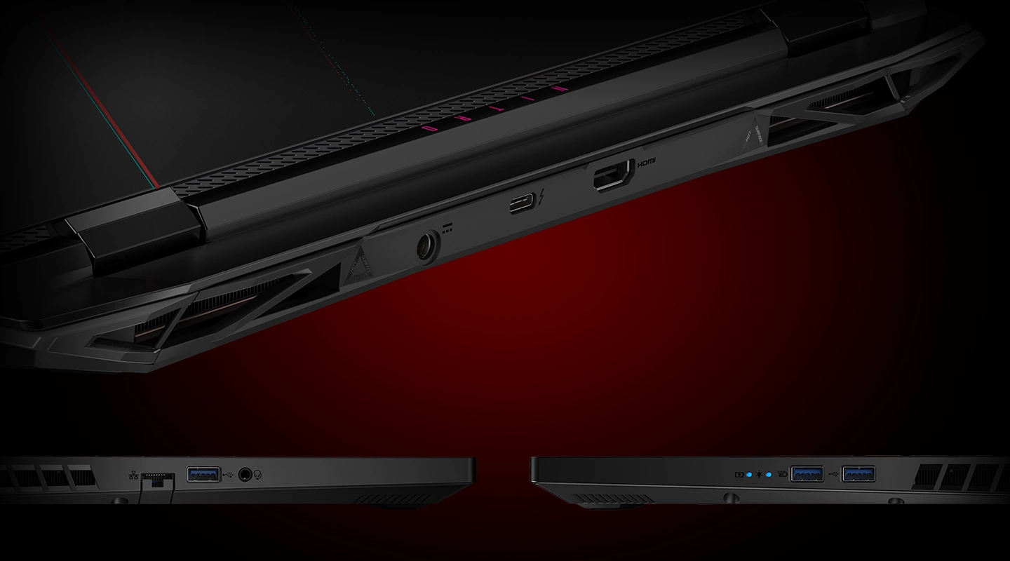 Лаптоп Acer Nitro 5 AN517-55-77R3 (NH.QLGEX.00G), десетядрен Intel Core i7-12650H 2.3/4.7GHz, 17.3" (43.94cm) Full HD 144Hz дисплей & GF RTX 4050 6GB, (HDMI), 16GB DDR5, 1TB SSD NVMe, 3x USB 3.2 Type-A, 1x USB 3.2 Type-C, No OS, 3kg - характеристика 7