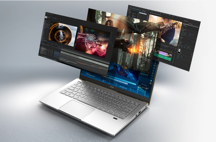 Лаптоп Acer Swift 3 SF314-43-R14V (NX.AB1EX.01H)(сребрист), шестядрен AMD Ryzen 5 5500U 2.1/4.0GHz, 14" (35.56cm) Full HD IPS Anti-Glare дисплей, (HDMI), 16GB LPDDR4X, 512GB SSD NVMe, 1x USB 3.2 Gen 2 Type-C, No OS, 1.2kg - характеристика 3