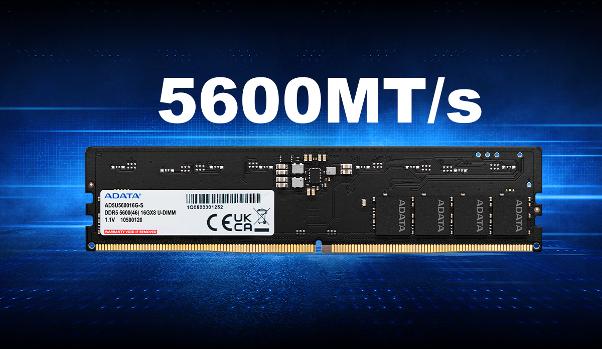 Памет 32GB DDR5 5600MT/s, ADATA AD5U560032G-S, 1.1V - характеристика 1