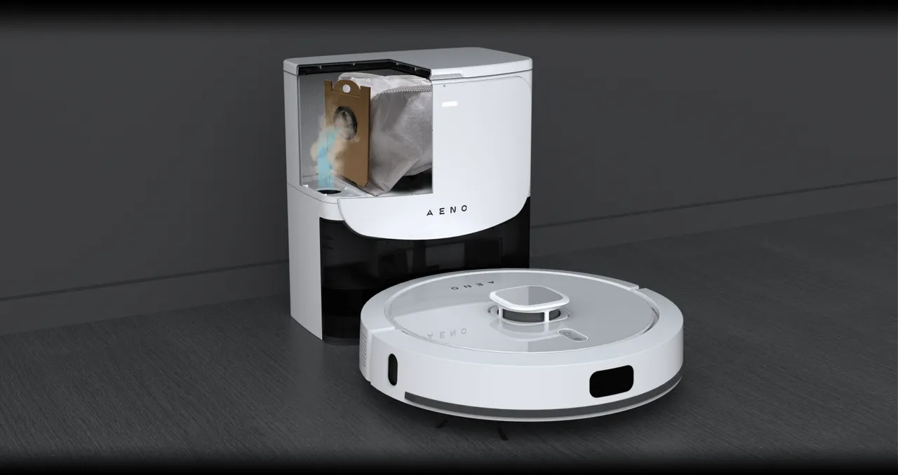 Прахосмукачка Aeno RC4S, робот, 300ml резервоар за вода, до 4 часа време за работа, HEPA 12 филтър, до 300 m2 обхват за почистване, 5200mAh батерия, управление с гласов асистент, бяла - характеристика 1