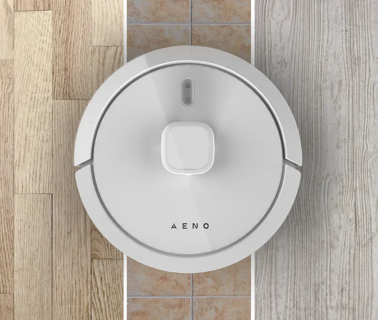Прахосмукачка Aeno RC4S, робот, 300ml резервоар за вода, до 4 часа време за работа, HEPA 12 филтър, до 300 m2 обхват за почистване, 5200mAh батерия, управление с гласов асистент, бяла - характеристика 4