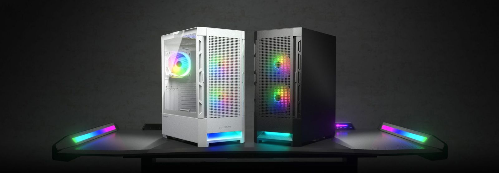 Кутия Cougar Gaming Airface RGB, E-ATX/ATX/mATX/mITX, 2x USB 3.0, с прозорец, черна, без захранване - характеристика 1