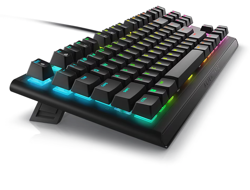 Клавиатура Alienware AW420K, механична, Cherry MX Red суичове, гейминг, RGB подсветка, черна, USB - характеристика 2