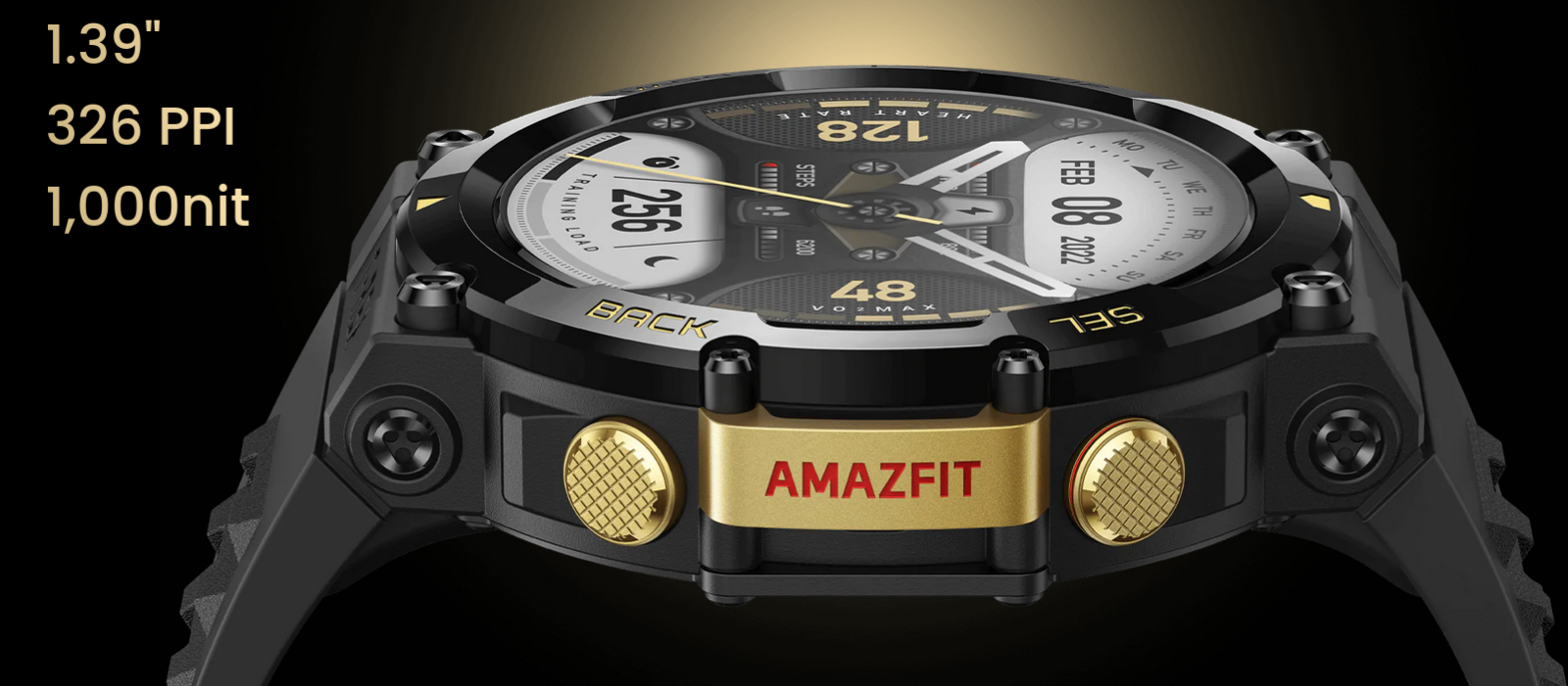 Смарт часовник Xiaomi Amazfit T-Rex 2, 1.39" (3.53cm) AMOLED дисплей, Bluetooth, 10ATM, следене на сърдечен ритъм, 158 спортни режима, следене на съня, до 24 дни живот на батерията, кафяв - характеристика 6