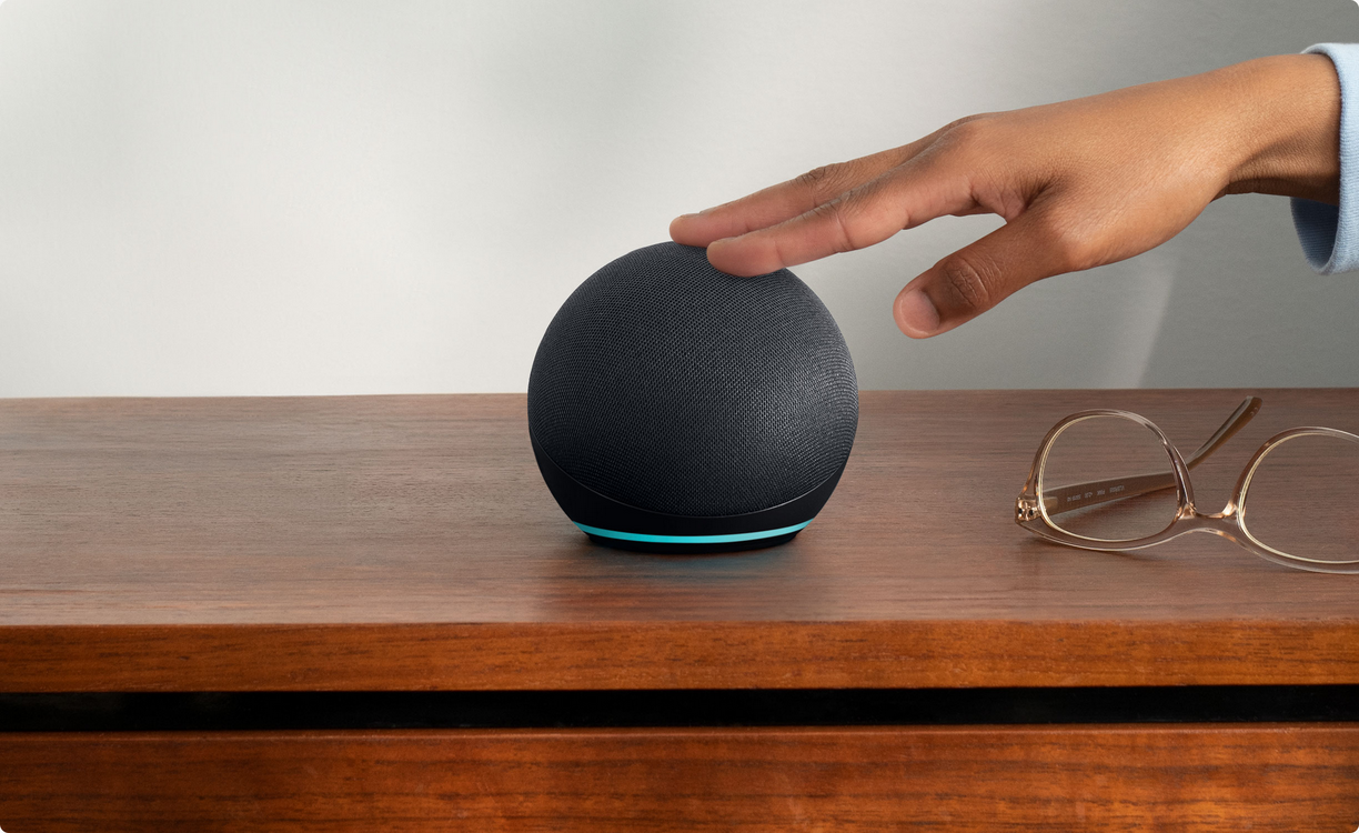 Смарт колонка Amazon Echo Dot 5 Charcoal, управление с гласов асистент, Wi-Fi, Bluetooth, 3.5mm аудио жак, 3W, черна - характеристика 8