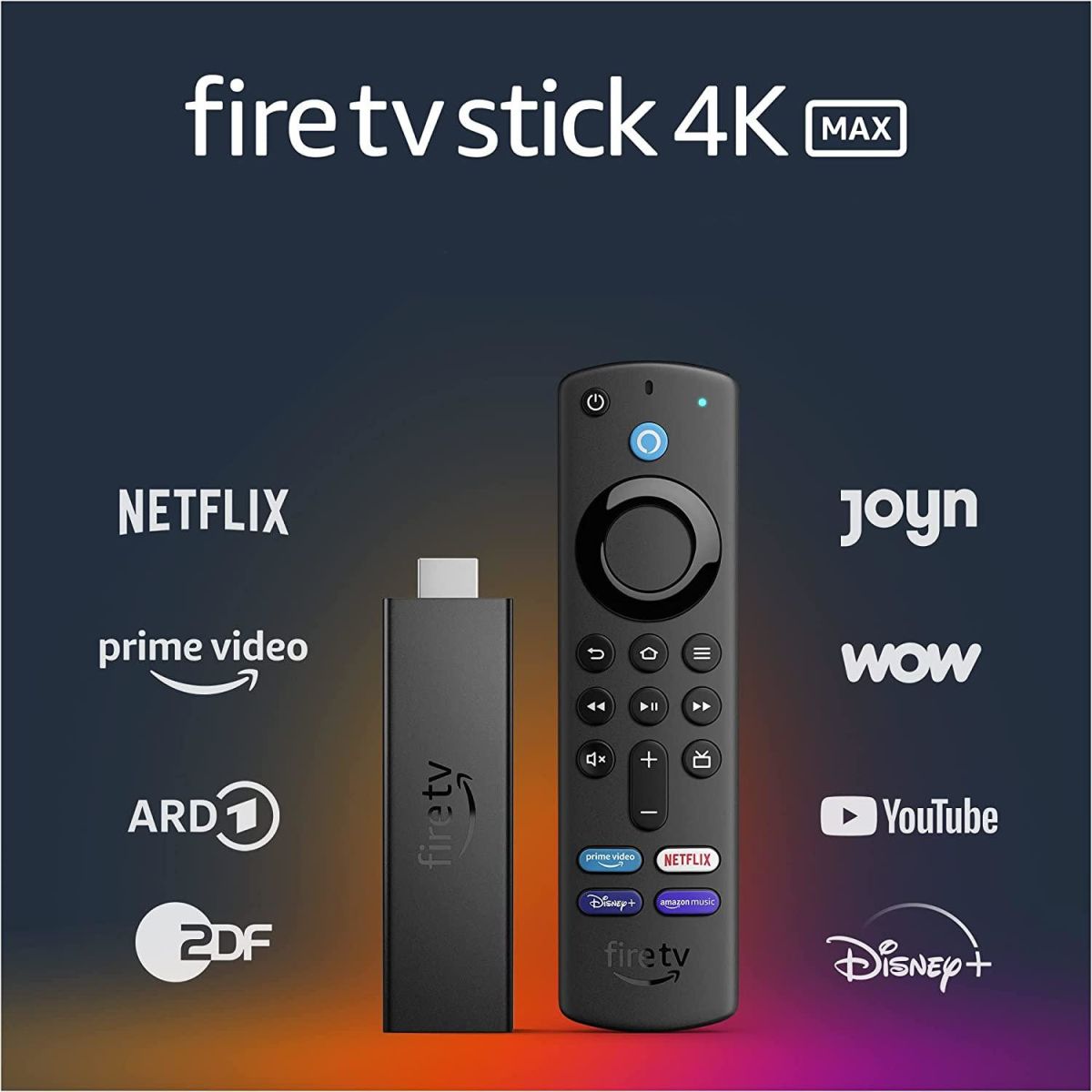 Медиа плейър Amazon Fire TV Stick 4K Max Gen2, Wi-Fi 6, четириядрен Mediatek MTK8696 1.8GHz, 4К, 8GB Flash памет, Wi-Fi, Bluetooth, HDMI, Dolby Atmos - характеристика 2