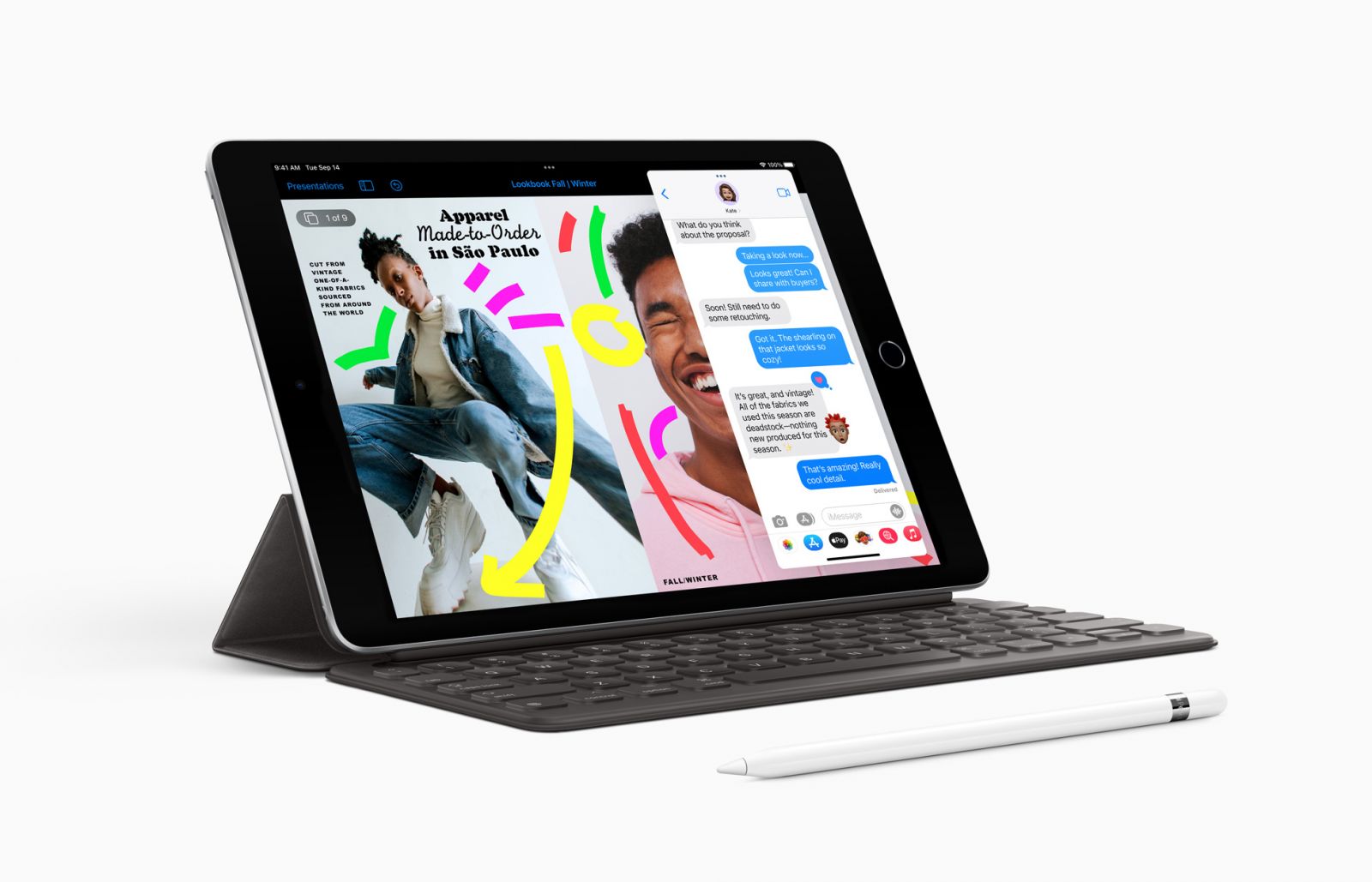 Таблет Apple iPad 9 Wi-Fi (MK2L3HC/A)(сребрист), 10.2" (25.91 cm) Retina IPS LCD дисплей, шестядрен Apple A13 Bionic 2.65 GHz, 3GB RAM, 64GB GB eMMC, 8.0 & 12.0 Mpix камера, iPadOS 15 - характеристика 1