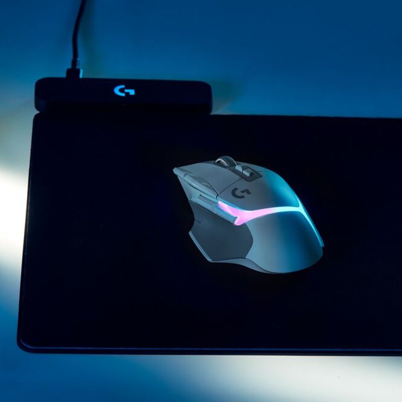 Мишка Logitech G502 X Plus, оптична (25 600 dpi), безжична, USB, бяла, гейминг - характеристика 8