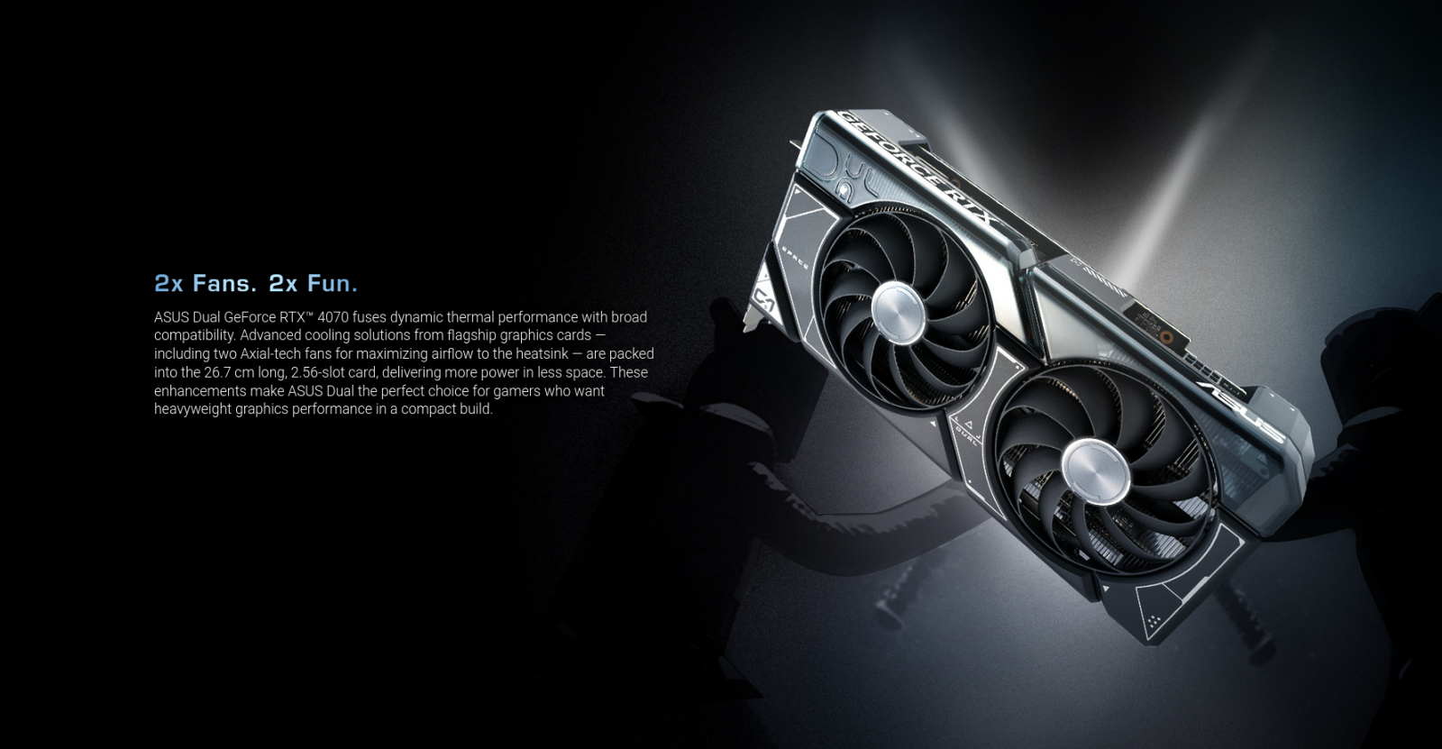 Видео карта Nvidia GF RTX 4070, 12GB, Asus Dual, PCI-E 4.0, GDDR6X, 192-bit, DisplayPort, HDMI - характеристика 1