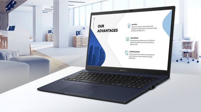 Лаптоп Asus ExpertBook B1 B1502CBA-BG51B0 (90NX05U1-M01V70)(мостра), десетядрен Intel Core i5-1235U 1.3/4.4GHz, 15.6" (39.62cm) HD Anti-Glare дисплей, (HDMI), 8GB DDR4, 256GB SSD NVMe, 2x USB 3.2 Type-C, No OS, 1.69kg - характеристика 3